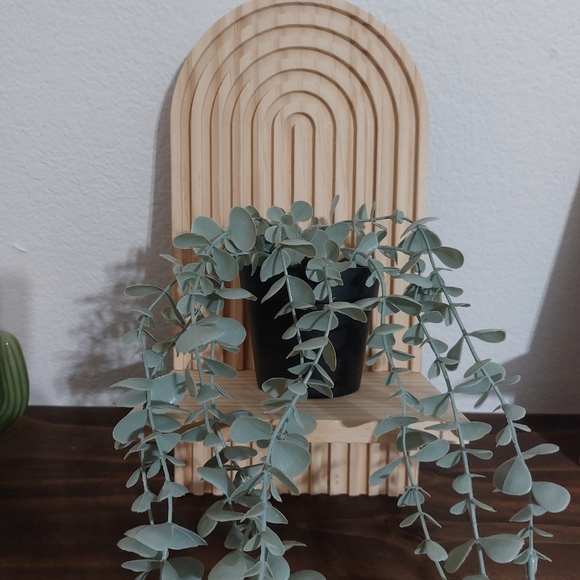 Boho Wooden Arch Rainbow Shelves Set Of 2 Boho Minimalist Decor Natural Wood - Picture 3 of 16